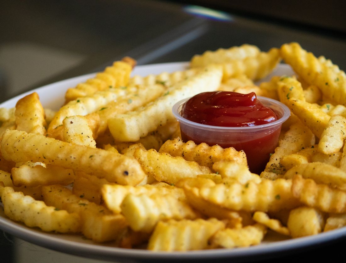 Crinkle-cut fries